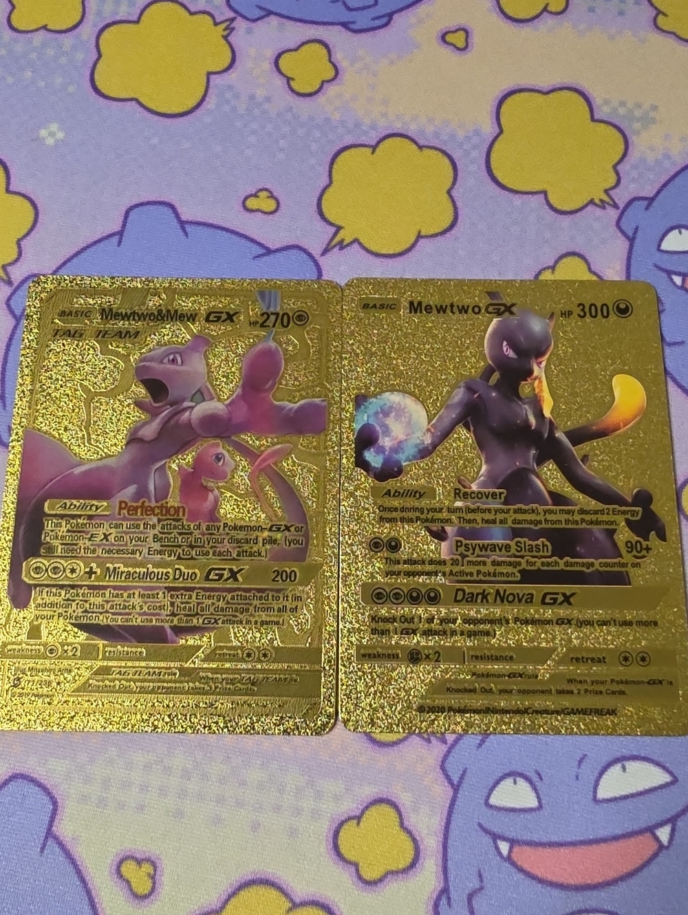 Mewtwo Gold Pokemon Card Lot